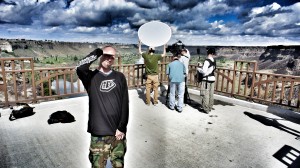 Interviews above the Snake River Canyon, Twin Falls, ID.