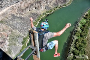 World's Highest Dunk Tank at the Perrine Bridge in Twin Falls, ID.