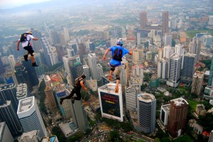 Running Superheros above KL, Malaysia.