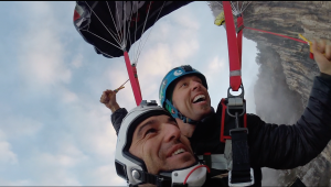 First ever Tandem Base at Monte Brento with Sean Chuma and Maurizio Di Palma.